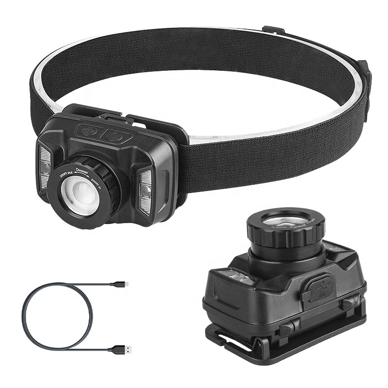 Ningbo ESEN made red light CE Rohs passed LED running headlamp flashlight