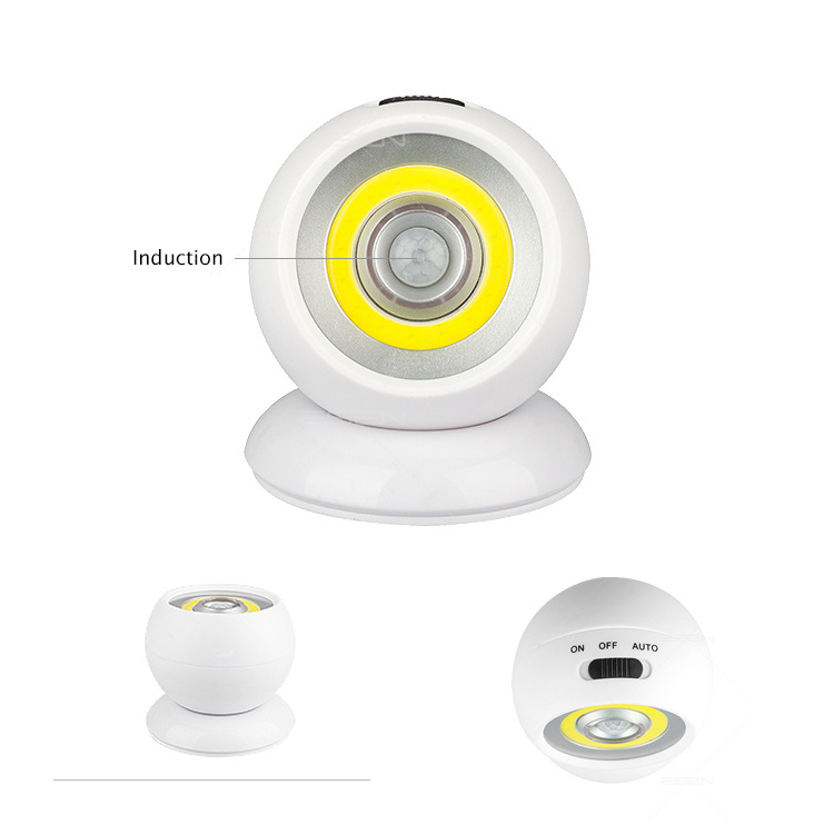 COB Wireless Safety fully-adjustable Light 130LM indorr motion sensor led auto light