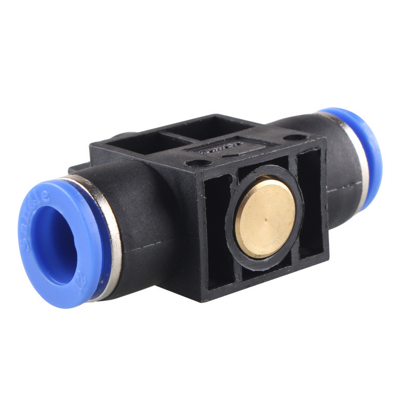 HVFF Types Stop Fitting 8MM Pneumatic Shut Off Manual Hand Valves Plastic Air Hose Tube Fittings