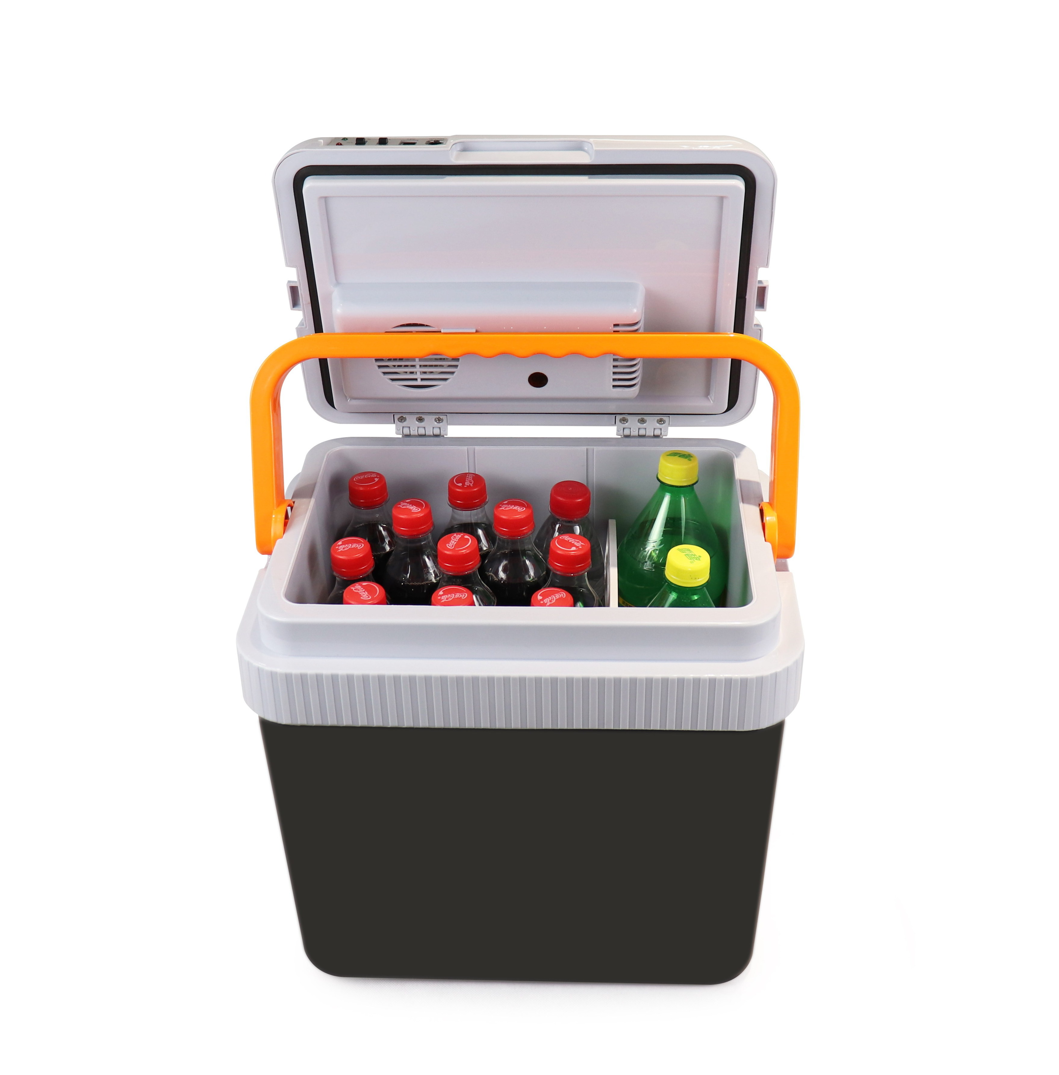 EVERCOOL big handle grey 24 liter 12v retro mini compact beverage cooler box car fridge