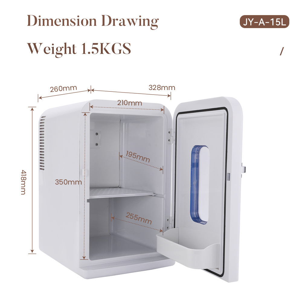 EVERCOOL Portable DC Fridge 15L 12V Mini Fridge For Energy Drinks Beverage