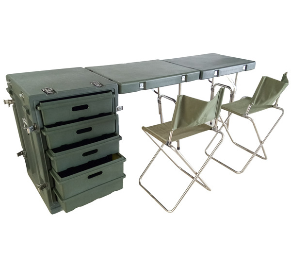 RPG1920 1920*500*752mm DRX EVEREST wholesale Multifunctional Out Door green Field Desk Table Plastic Mobile Office