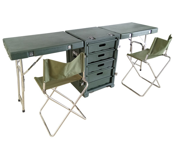 RPG1920 1920*500*752mm DRX EVEREST wholesale Multifunctional Out Door green Field Desk Table Plastic Mobile Office