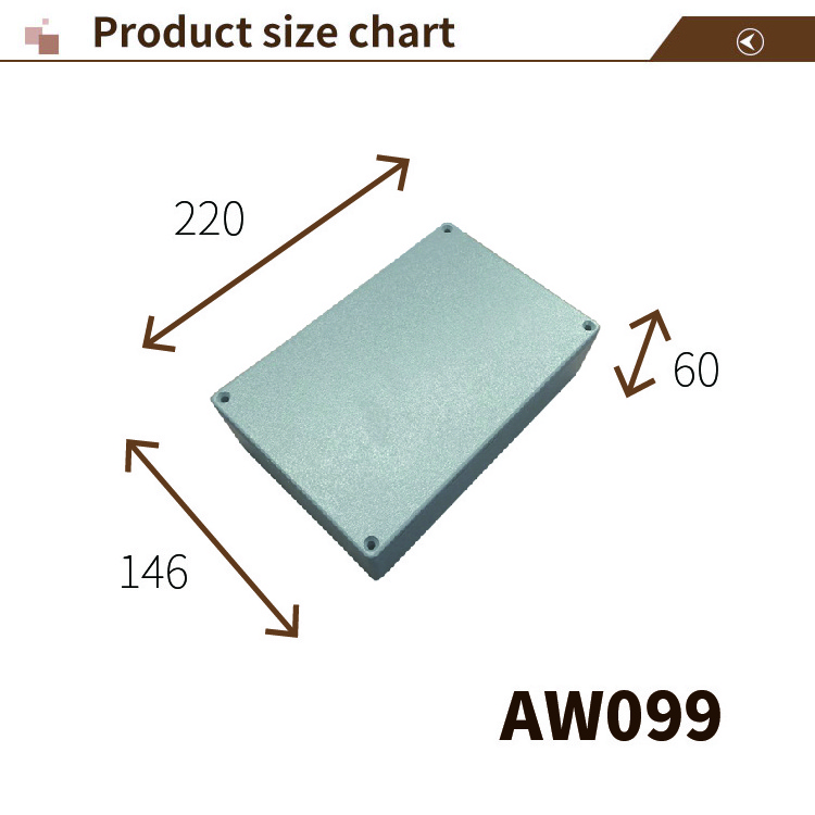 AW099 OEM Custom Galvanized Aluminum Electronic Cabinet Enclosure Computer Chassis Case