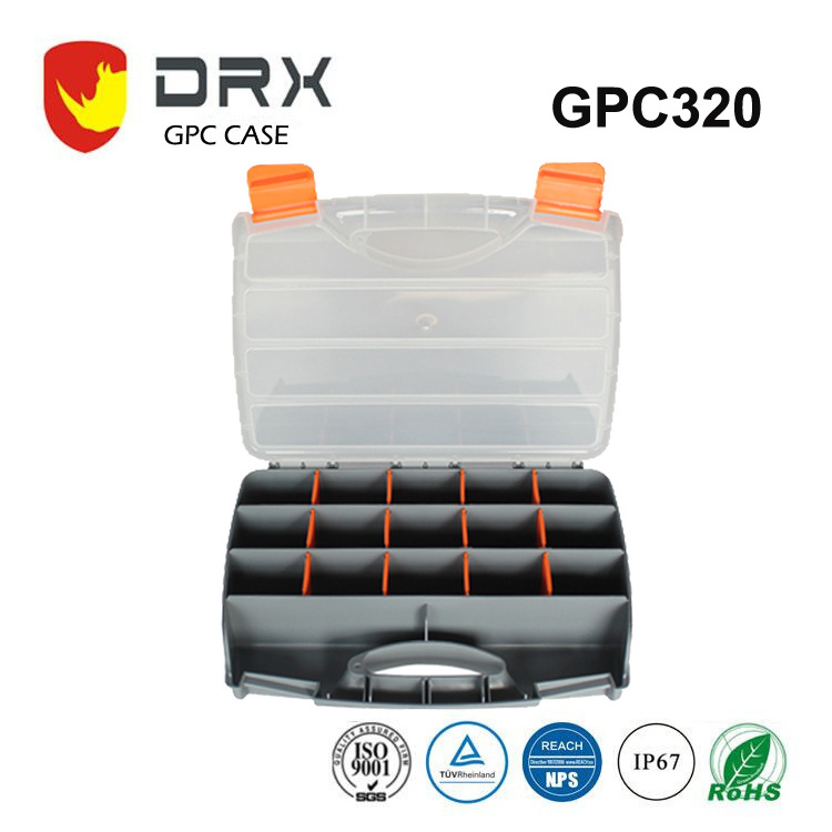 DRX plastic custom road carrying small case storages compartment with foam