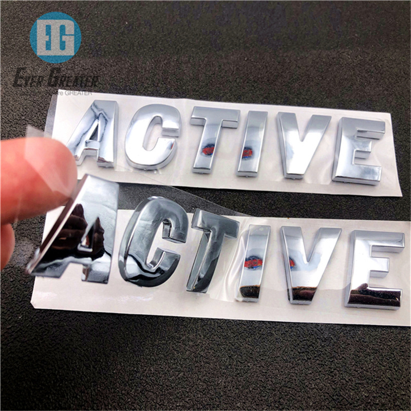 Custom  High Quality Auto Logo Plastic Chrome 3D ABS Car Emblem