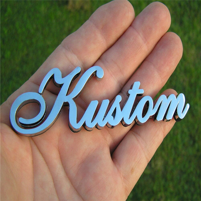 Custom  High Quality Auto Logo Plastic Chrome 3D ABS Car Emblem