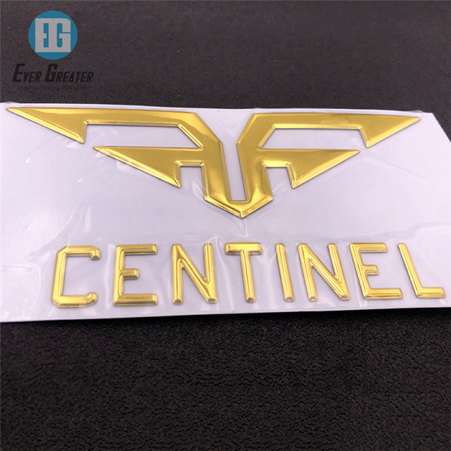 Customized Chrome Soft Stickers 3D Sticker