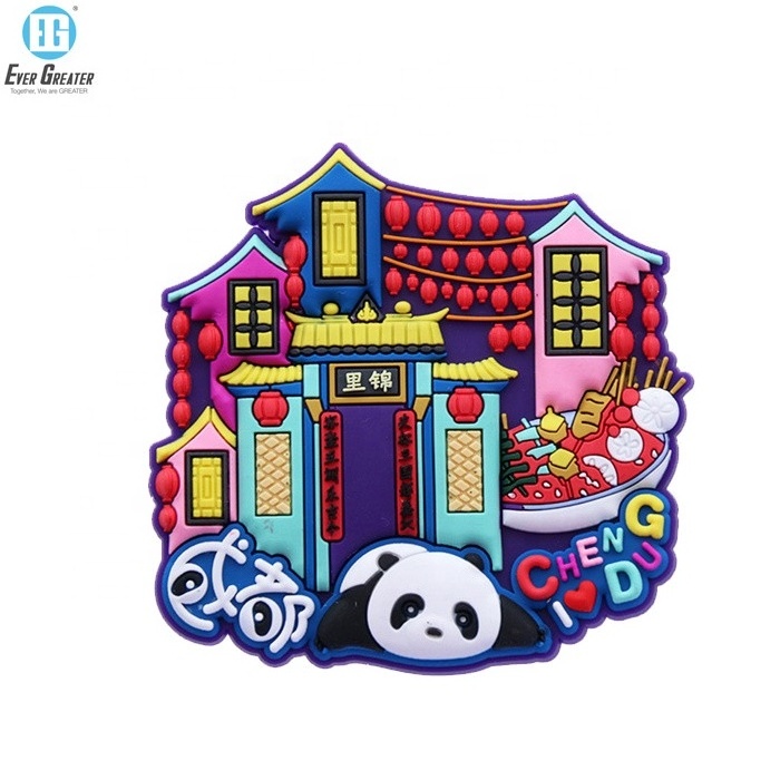 Customized Tourist Souvenir 2D&3D Soft Rubber PVC Fridge Magnet