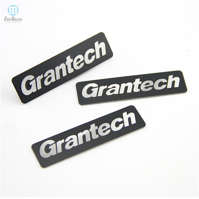 Custom Aluminum Name Plate Metal Sticker,Custom Embossed Stickers