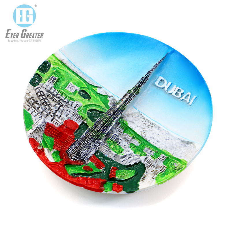 Custom Promotional Resin Fridge Magnets In Dubai Tourist Refrigerator Souvenir From Around The World