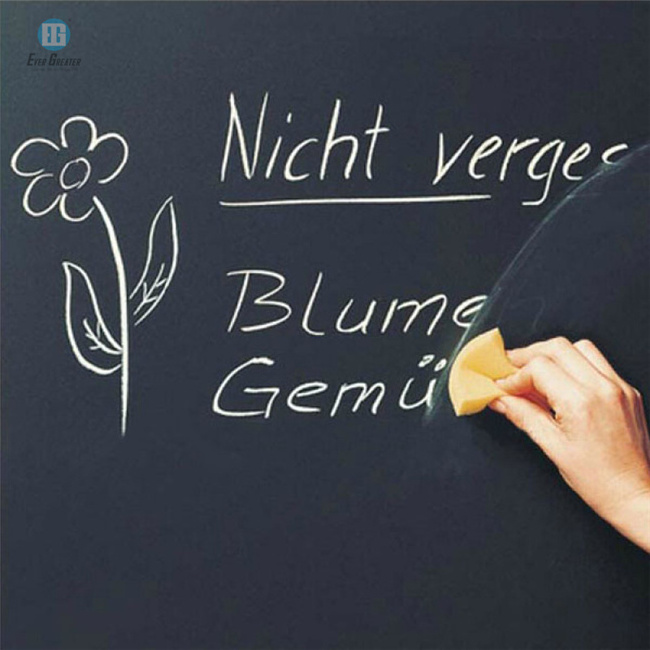 Custom removable blackboard wall sticker, self adhesive blackboard chalkboard sticker