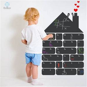 Custom removable blackboard wall sticker, self adhesive blackboard chalkboard sticker