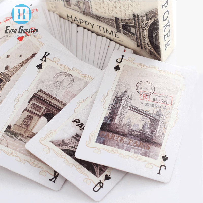 Saudi Arabia Kuwait Qatar USA European custom logo gold poker custom plastic pvc playing cards printed with new design