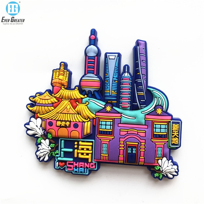 Custom Personalised logo 3d pvc rubber souvenir fridge magnet magnetic magnets stickers for fridge manufacturer