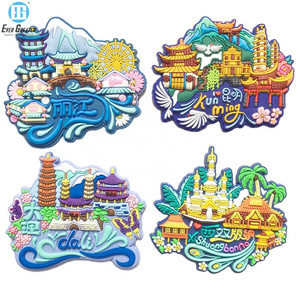 Customized Tourist Souvenir 2D&3D Soft Rubber PVC Fridge Magnet