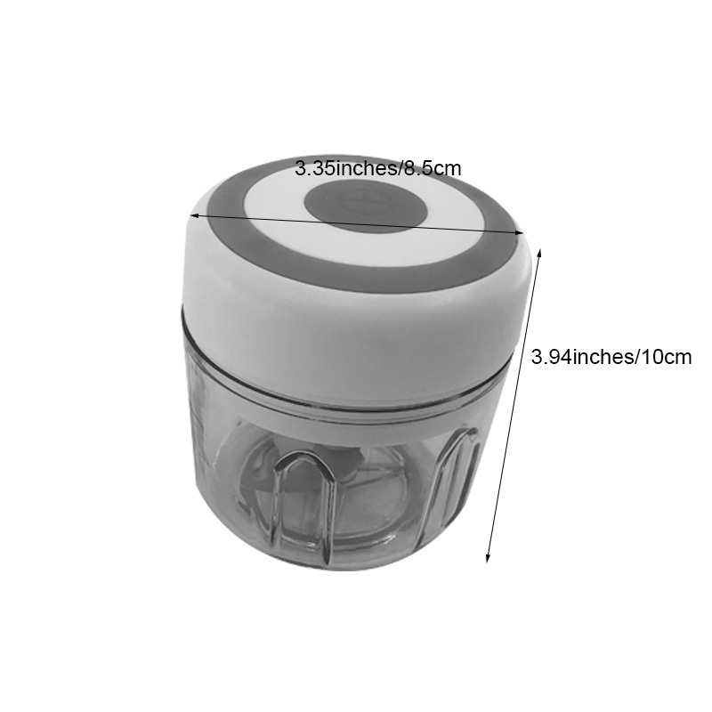 Mini Food Chopper USB Charging Garlic Chopper Grinder Electric Food Mincer Shredder With Charging Cable for Kichen