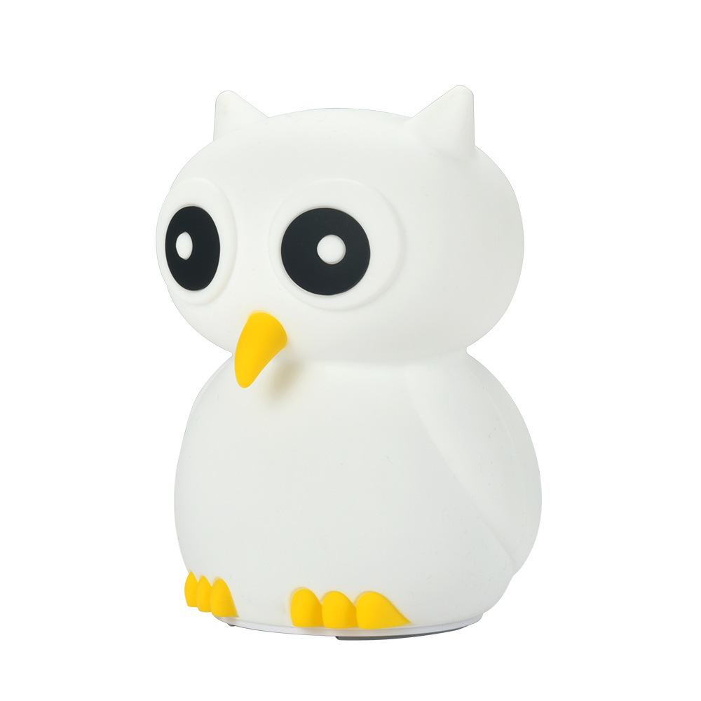 NEW Owl Design Wireless Charging Light Soft Silicone Pole Space Night Lamp For Kids