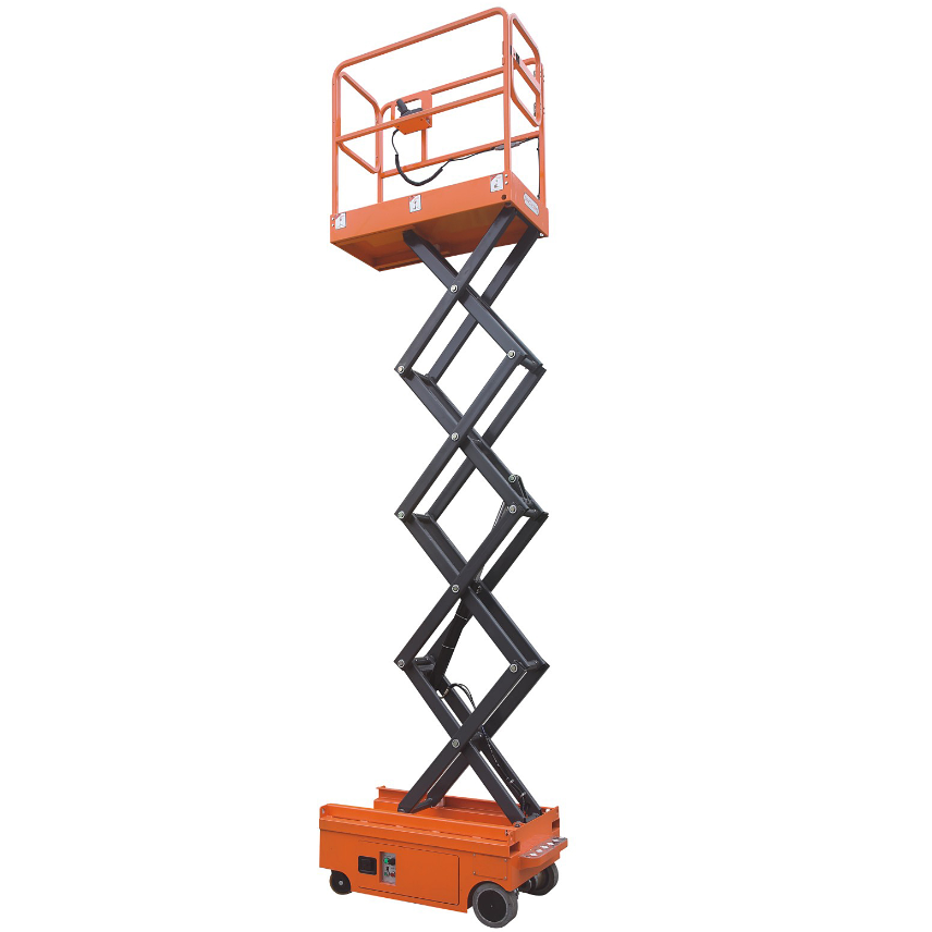 EVERLIFT Mobile Hydraulic Scissor Lift Small Mobile One Man Scissor Lift/electric Scaffolding