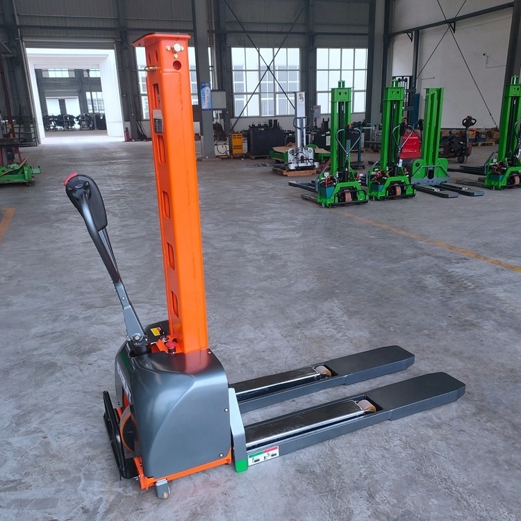 Portable 500Kg Self Loading Automatic Lift Electric Manual Hand Stacker Forklift Automatic Stacker