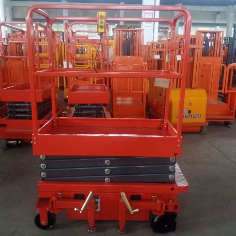 EVERLIFT Mobile Hydraulic Scissor Lift Small Mobile One Man Scissor Lift/electric Scaffolding