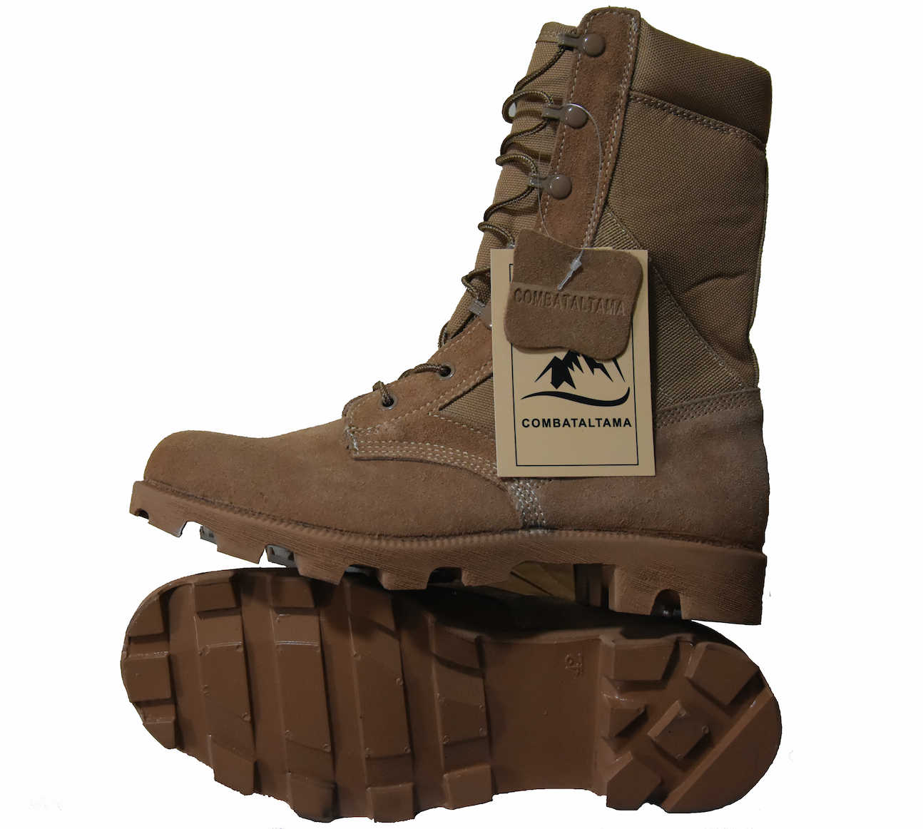 Custom Durable Tactical Combat Jungle Beige Shoes Desert Khaki Rubber Boots