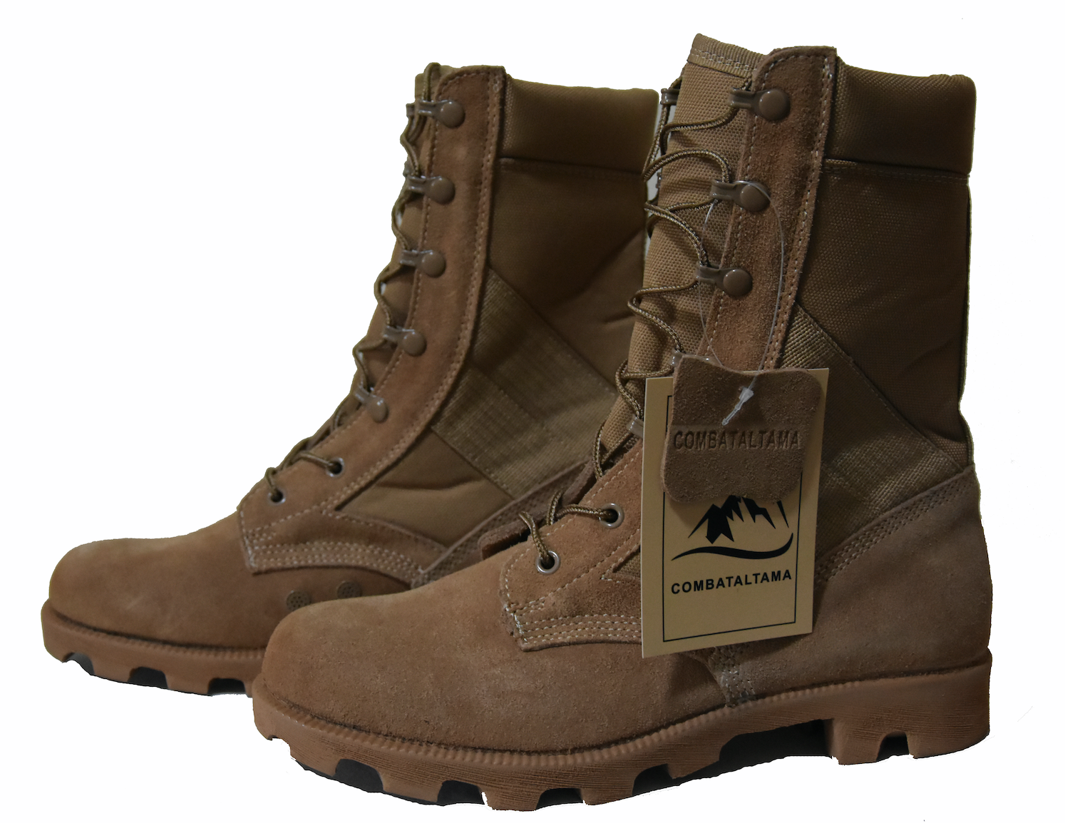 Custom Durable Tactical Combat Jungle Beige Shoes Desert Khaki Rubber Boots