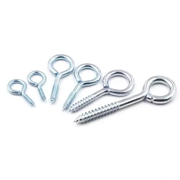 Open eye screw question mark hook self tapping screw horn nail