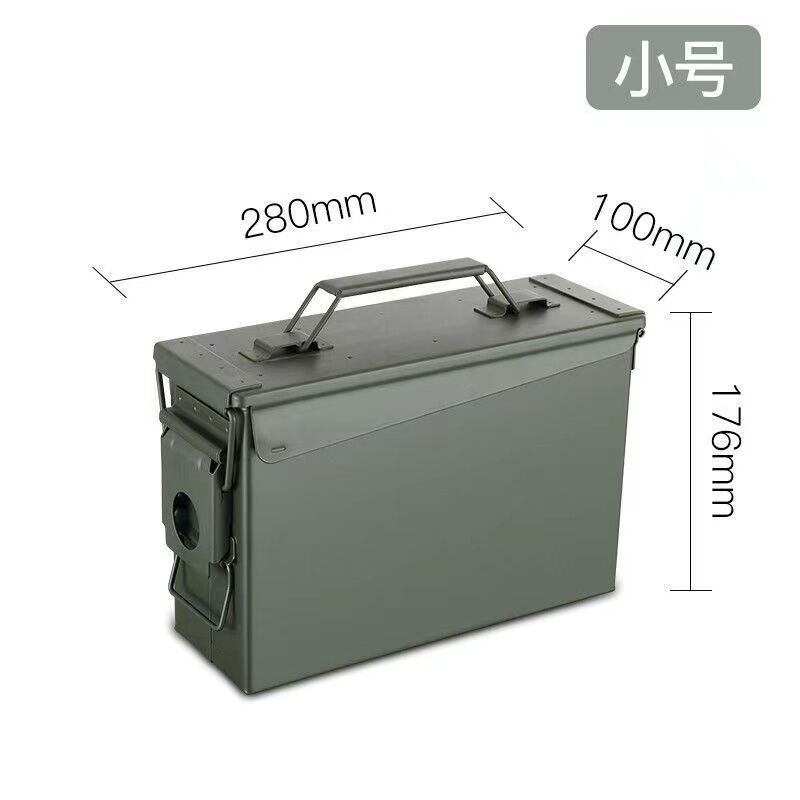 Waterproof Ammo Box with Handle - Durable M2A1 PA108 M19A1 Ammo Can and Lithium Battery Explosion-Proof Case