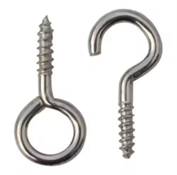 Open eye screw question mark hook self tapping screw horn nail