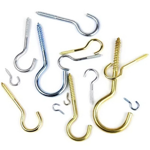 Open eye screw question mark hook self tapping screw horn nail