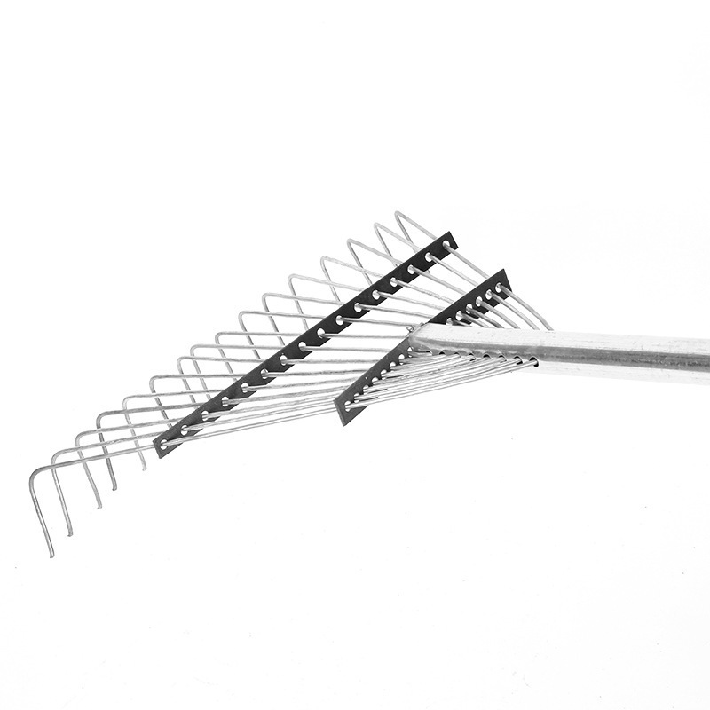 15 tine steel leaf rake new gardening tools garden equipment