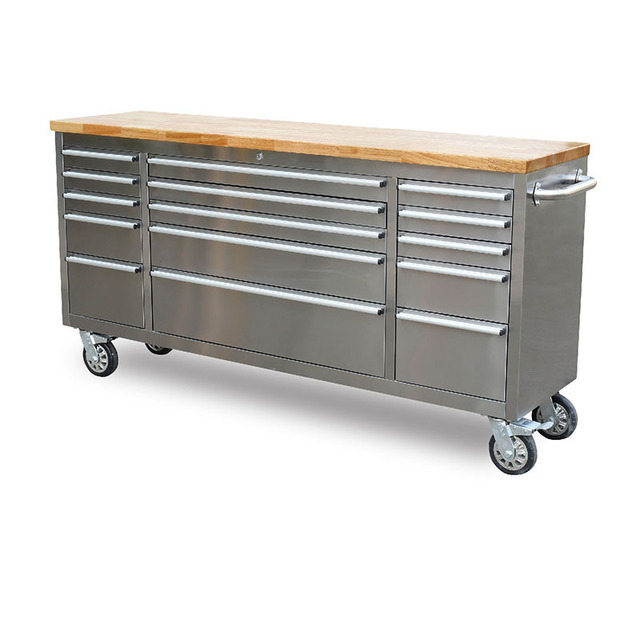 Zhixin 72 inch wood table US General Tool Box With Casters Toolbox