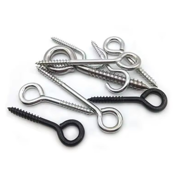 Open eye screw question mark hook self tapping screw horn nail