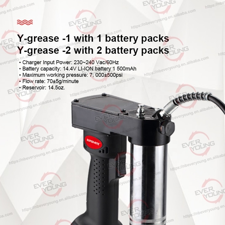 Greasing operations 1500mAh 14.4v electric 400cc grease gun cordless