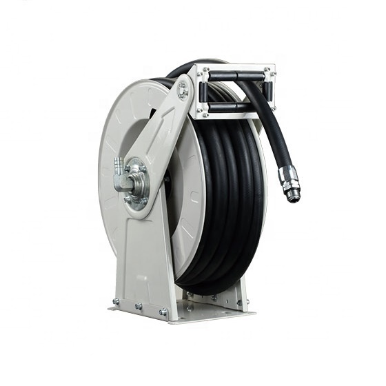 Fuel hose reel dispenser 15m 3/4 inch spring rewind retractable hose reel