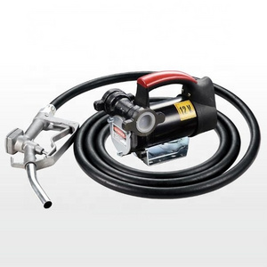 Electric DC 12V Diesel Transfer Pump Kit 50 Lpm with Rubber Hose Metal Nozzle fuel transfer pump set