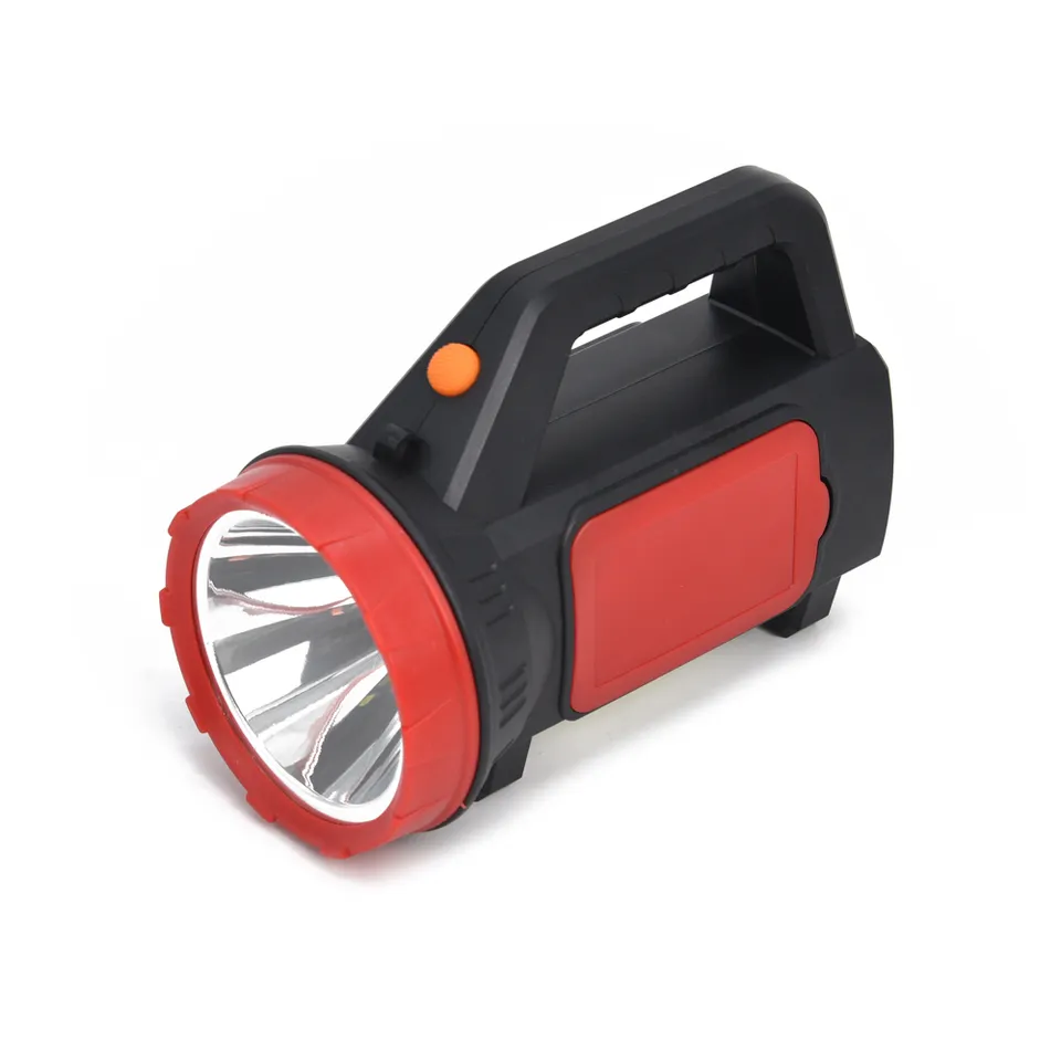 Plastic Outdoor Lanterns Rechargeable Battery Lampe Torche Emitting White+Red Light Led+Cob Flashlights