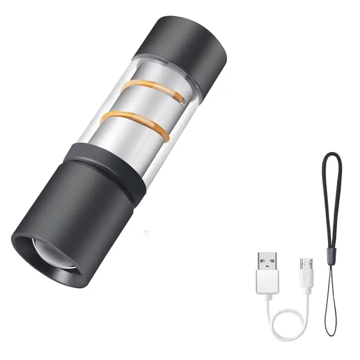 Rechargeable COB Led Flashlight 3 Light Modes Waterproof Flashlight Hiking Camping Emergencies