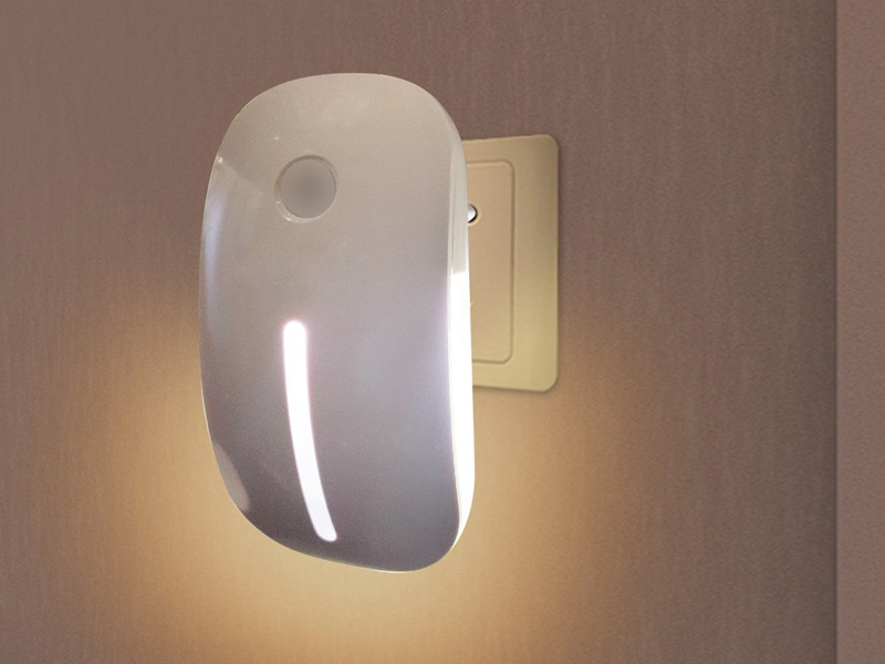 Hallway Light Sensor Plug Socket LED Night Light Plug In