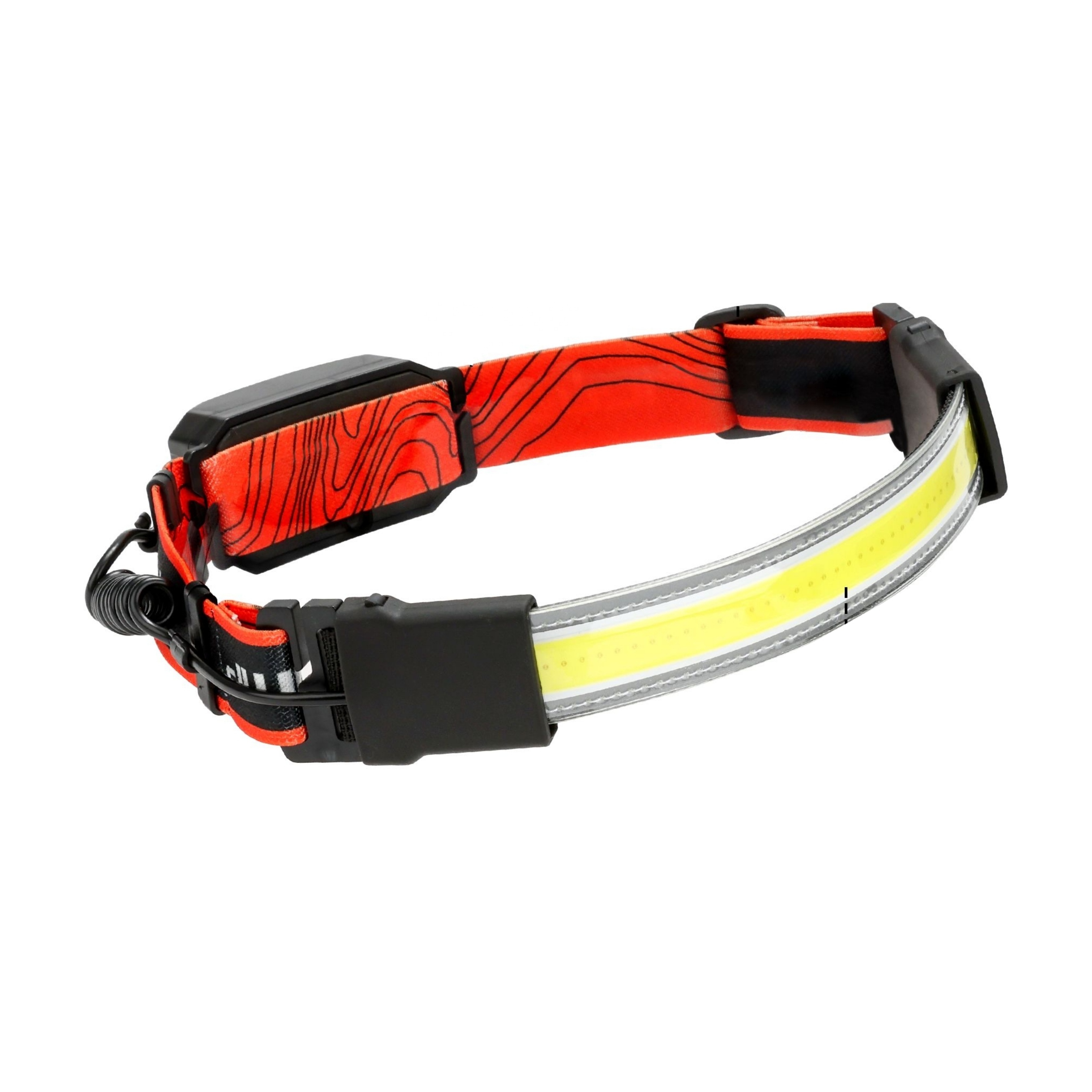 Bright LED Headlamp Flashlight 240LM 230 degree illumination Lightweight USB Rechargeable Head Light with Red Taillight