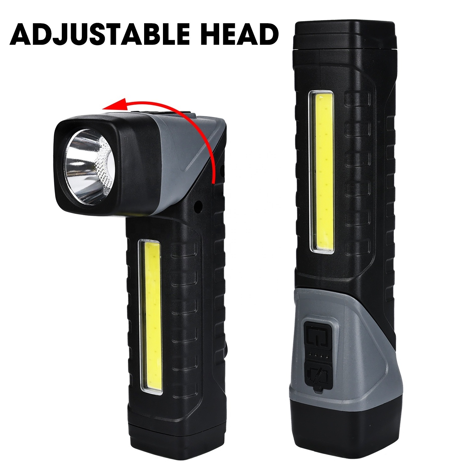 10000lm Swivel LED Worklight Flashlight Hand Work Light Lamp Portable Magnetic Cordless Inspection Light for car repair