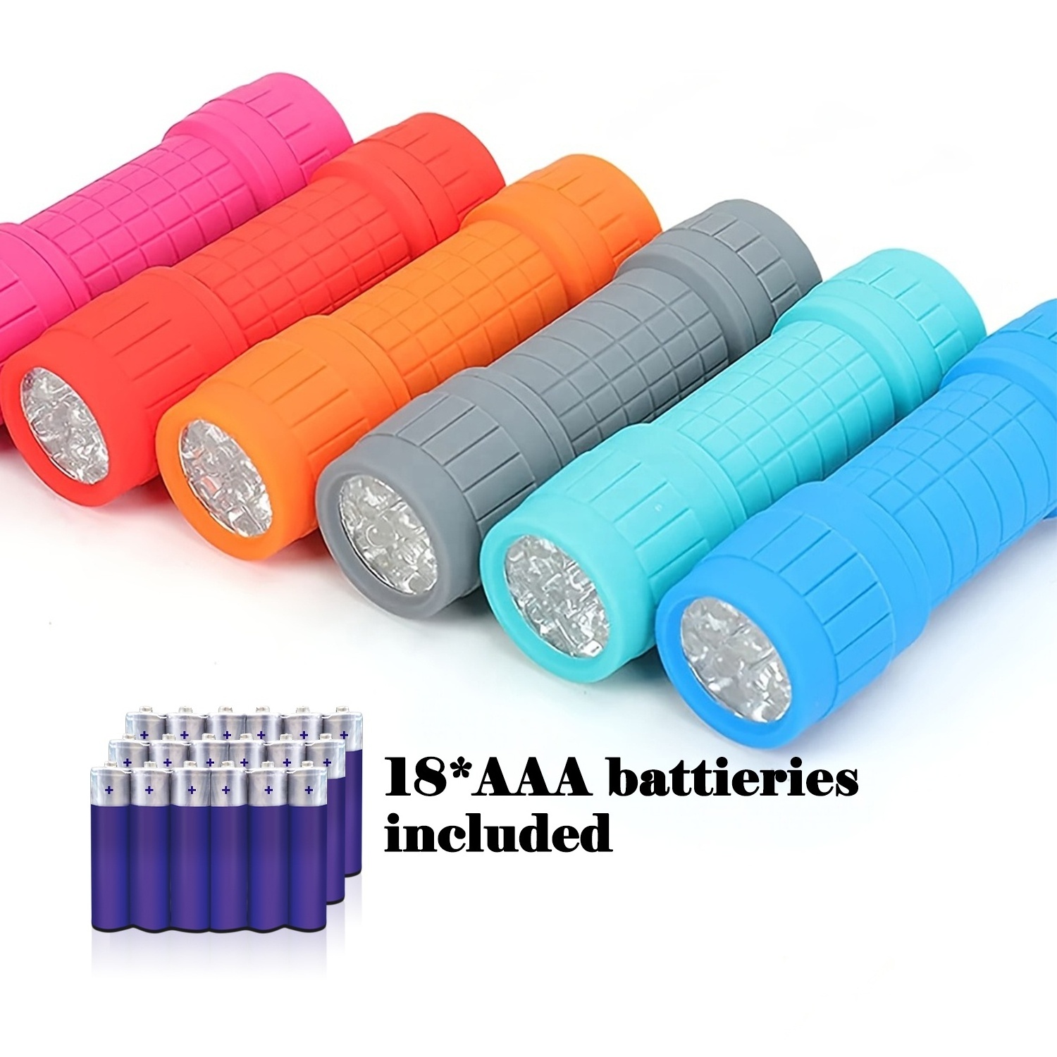 AAA Battery Powered Small Torch Light 9 LED Mini Flashlight emergency torch Gifts