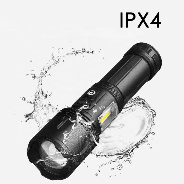 Rechargeable Led Flashlight with 3 Light Modes Waterproof High Powered Strong Flashlight for Hiking Camping Emergencies