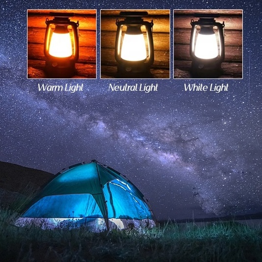 Popular Led Camping Lights Portable Dimmable Outdoor Led white Oil Kerosene Lamp Camping Lantern for party festival