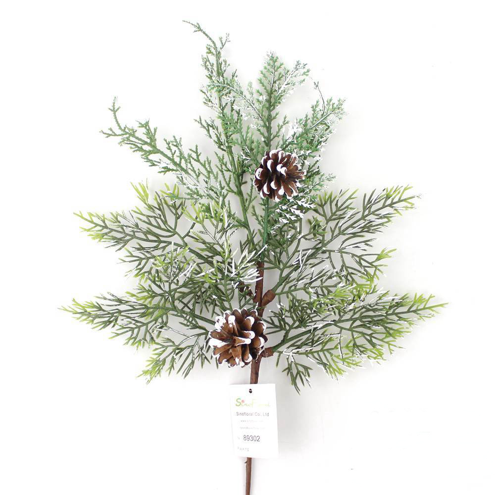 DIY Floral flower bouquet Factory a home Wedding decoration b Artificial pine pick with pine cone Christmas decoration Floral Picks