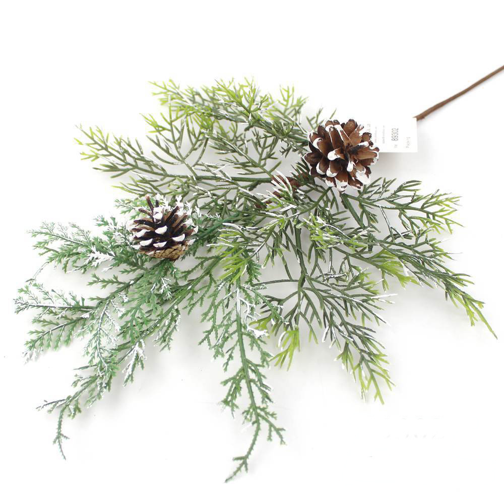 DIY Floral flower bouquet Factory a home Wedding decoration b Artificial pine pick with pine cone Christmas decoration Floral Picks