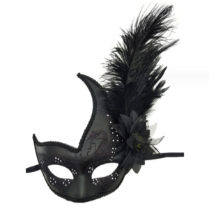 Eco-friendly DIY Mardi Gras istyle Venetian Wholesale Masquerade owl Halloween Party Feather Mask with stick for carnival party