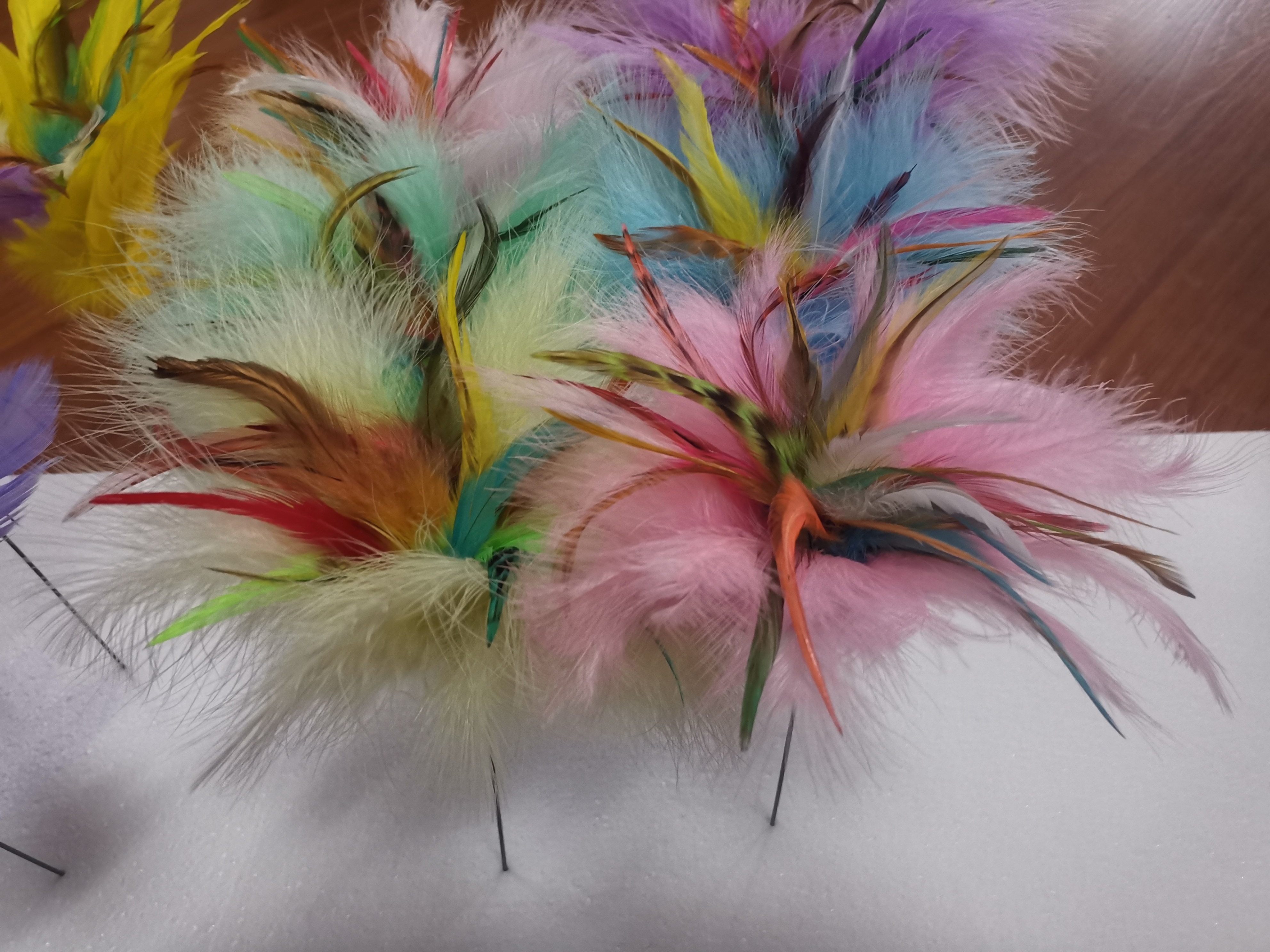 China Feather Product Factory  Sample Handmade Picks Feathers Floral ostrich flower feather