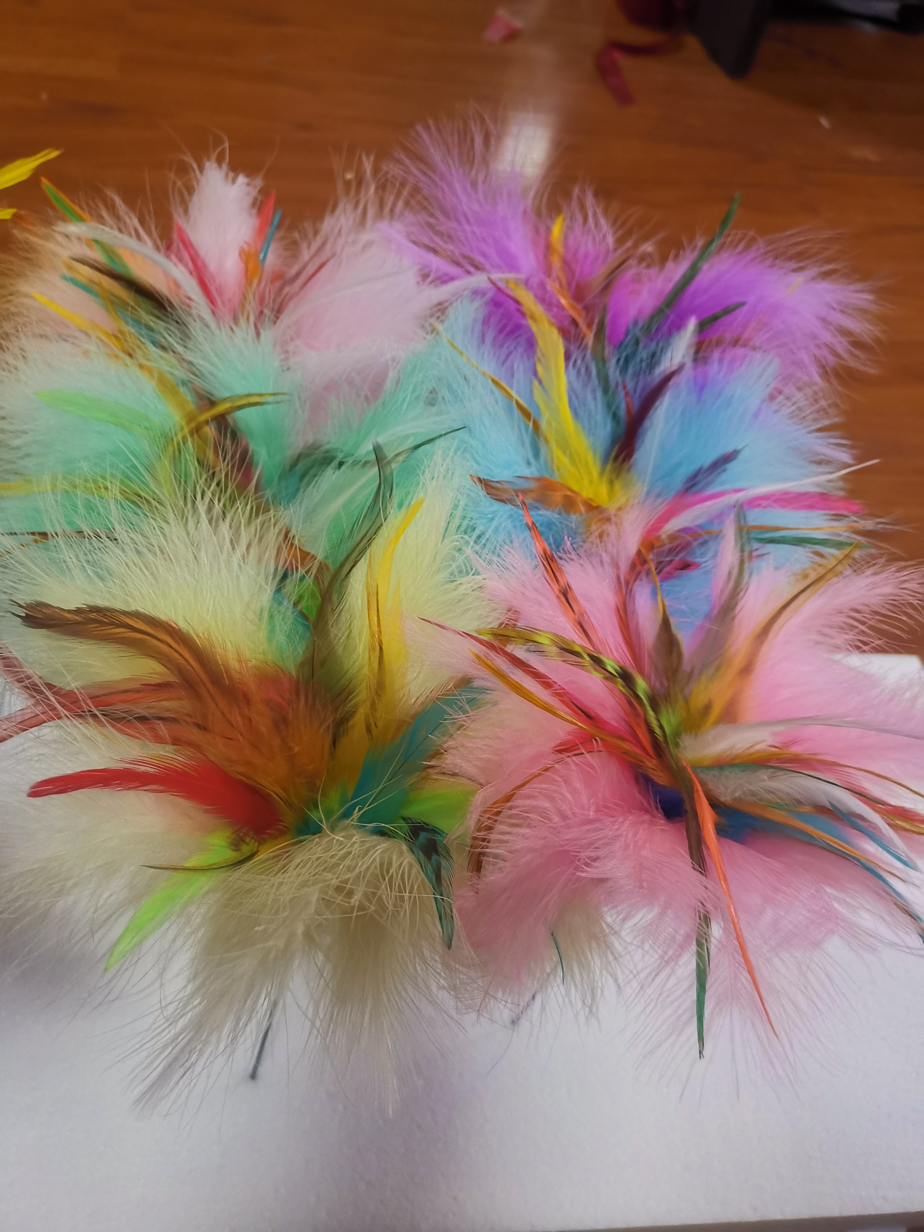 China Feather Product Factory  Sample Handmade Picks Feathers Floral ostrich flower feather